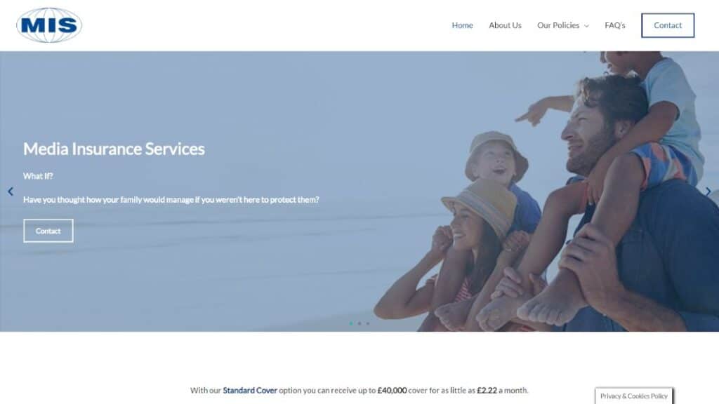 Media Insurance Services Homepage