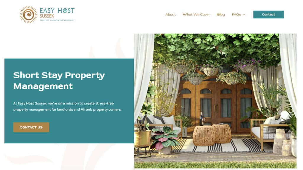 Easy Host Sussex Homepage