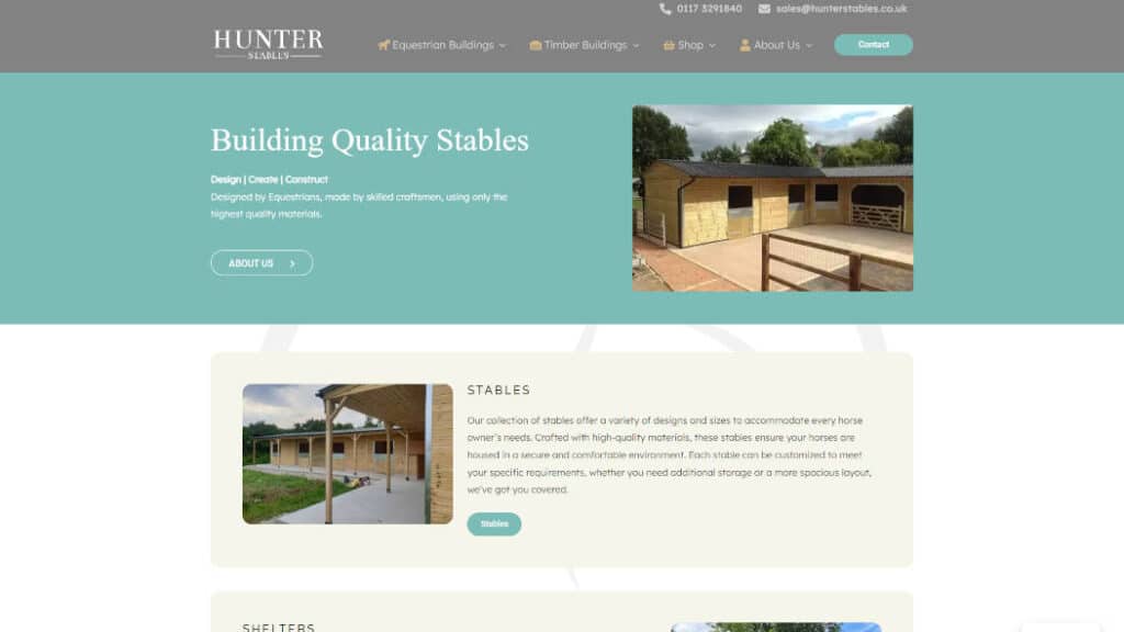 hunter stables homepage