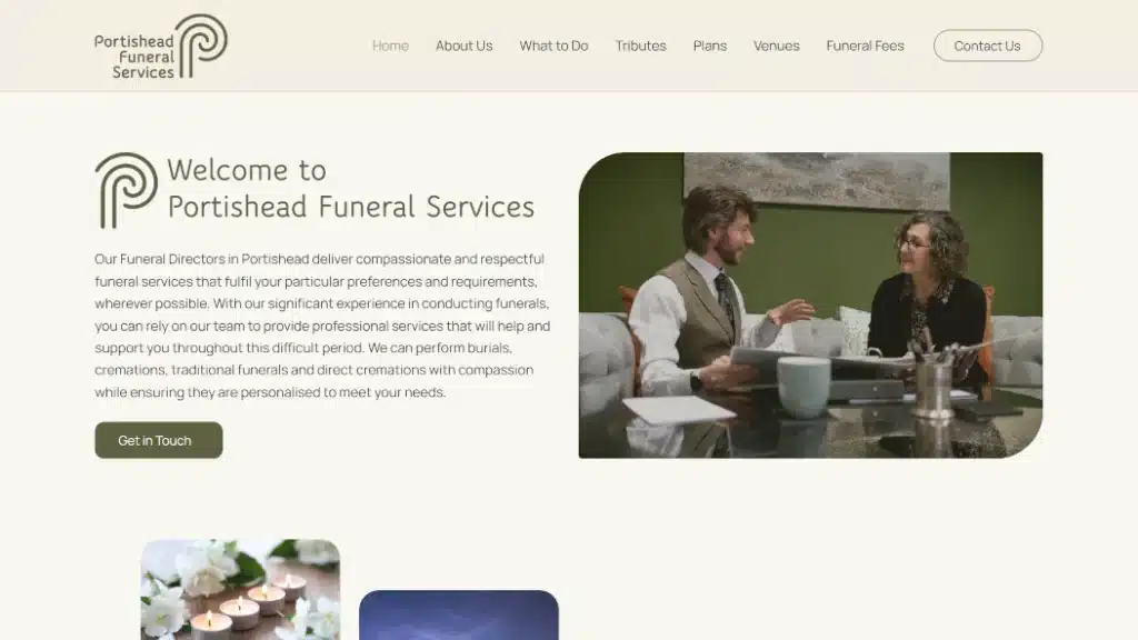 Portishead Funerals Homepage